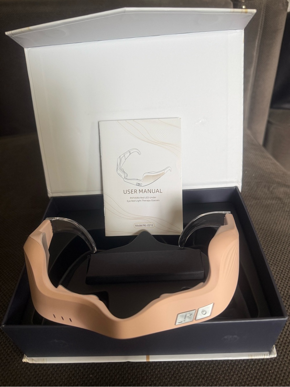 Soothing Pink Eye Therapy Massager with Heat & Vibration
